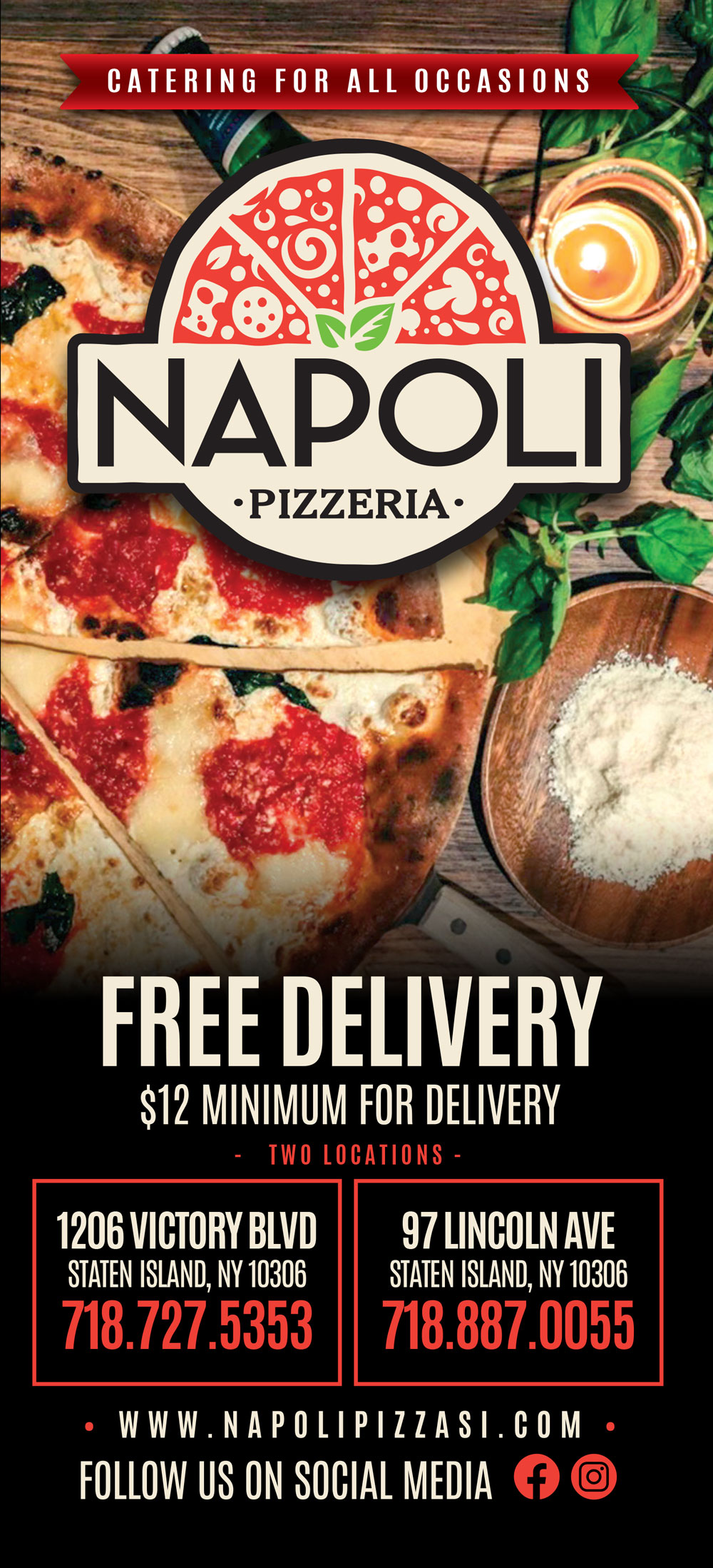 Napoli Pizza Menu