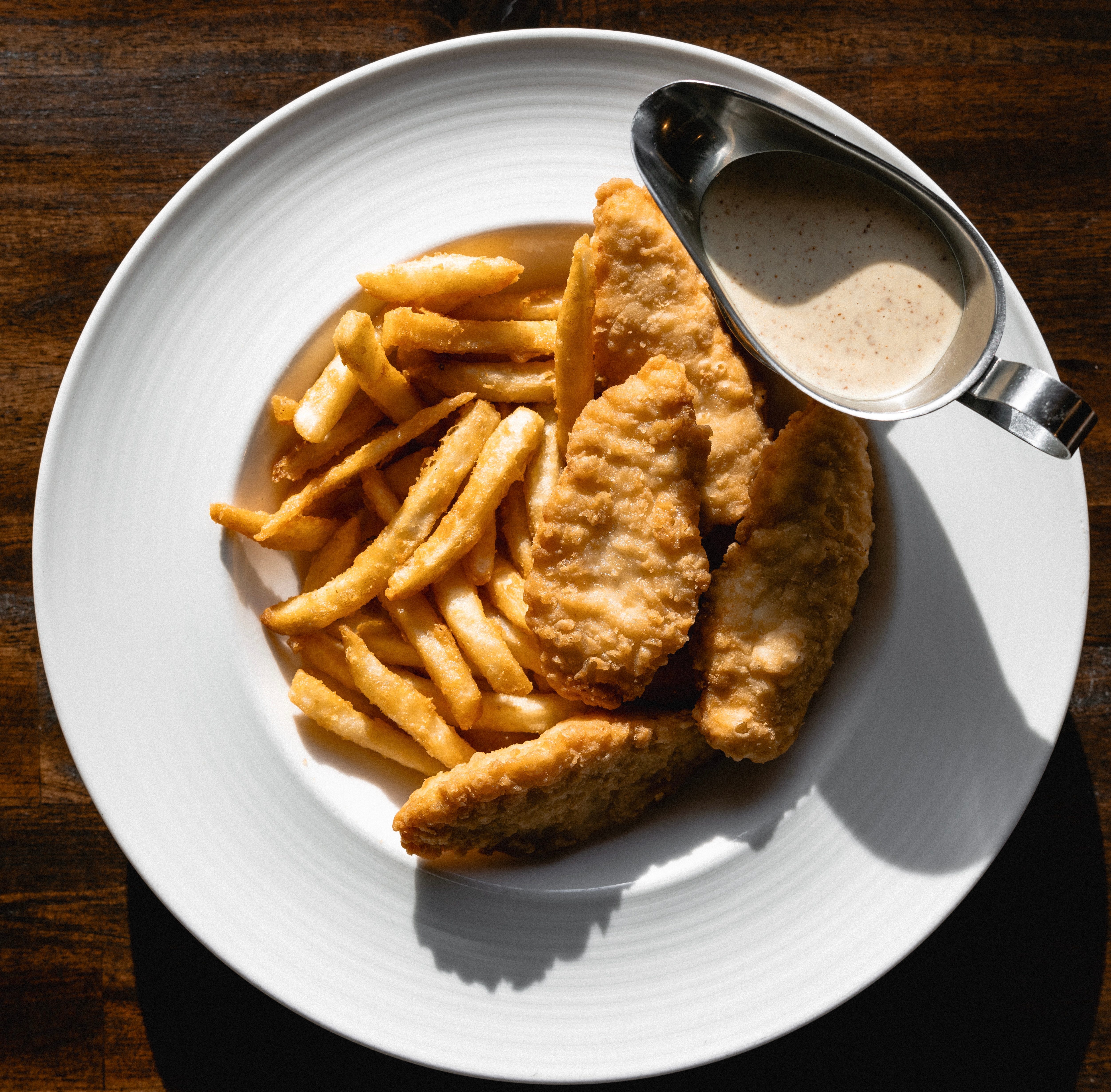 Chicken Tenders with Fries.