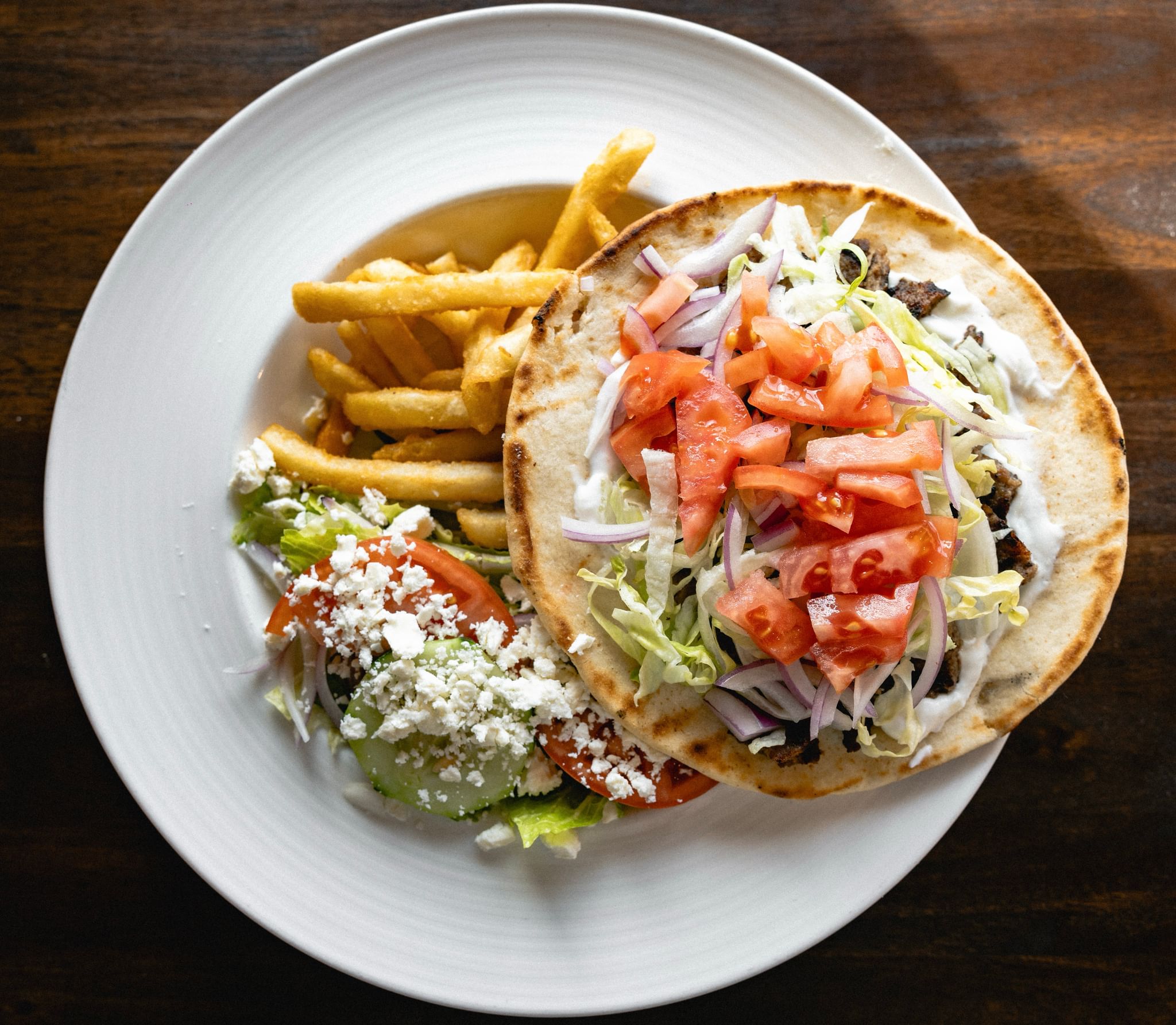 Beef Gyro Platter.