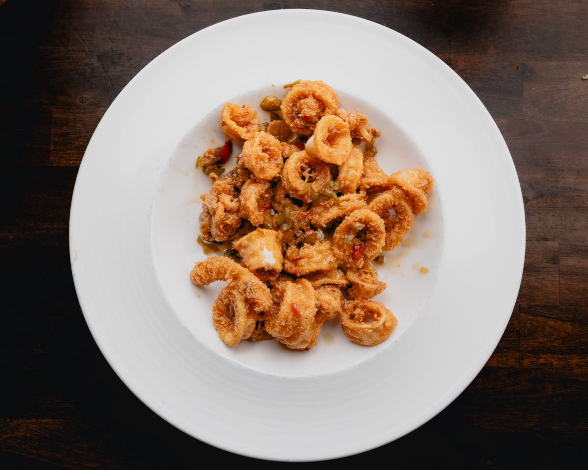 Sweet & Spicy Calamari.