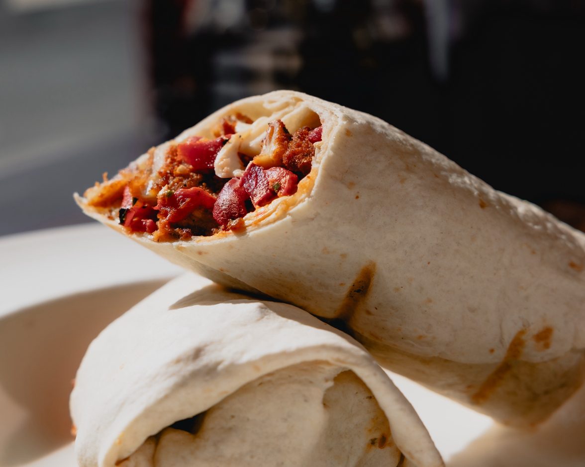 Chicken Cutlet Fresh Mozzarella & Roasted Peppers Wrap.