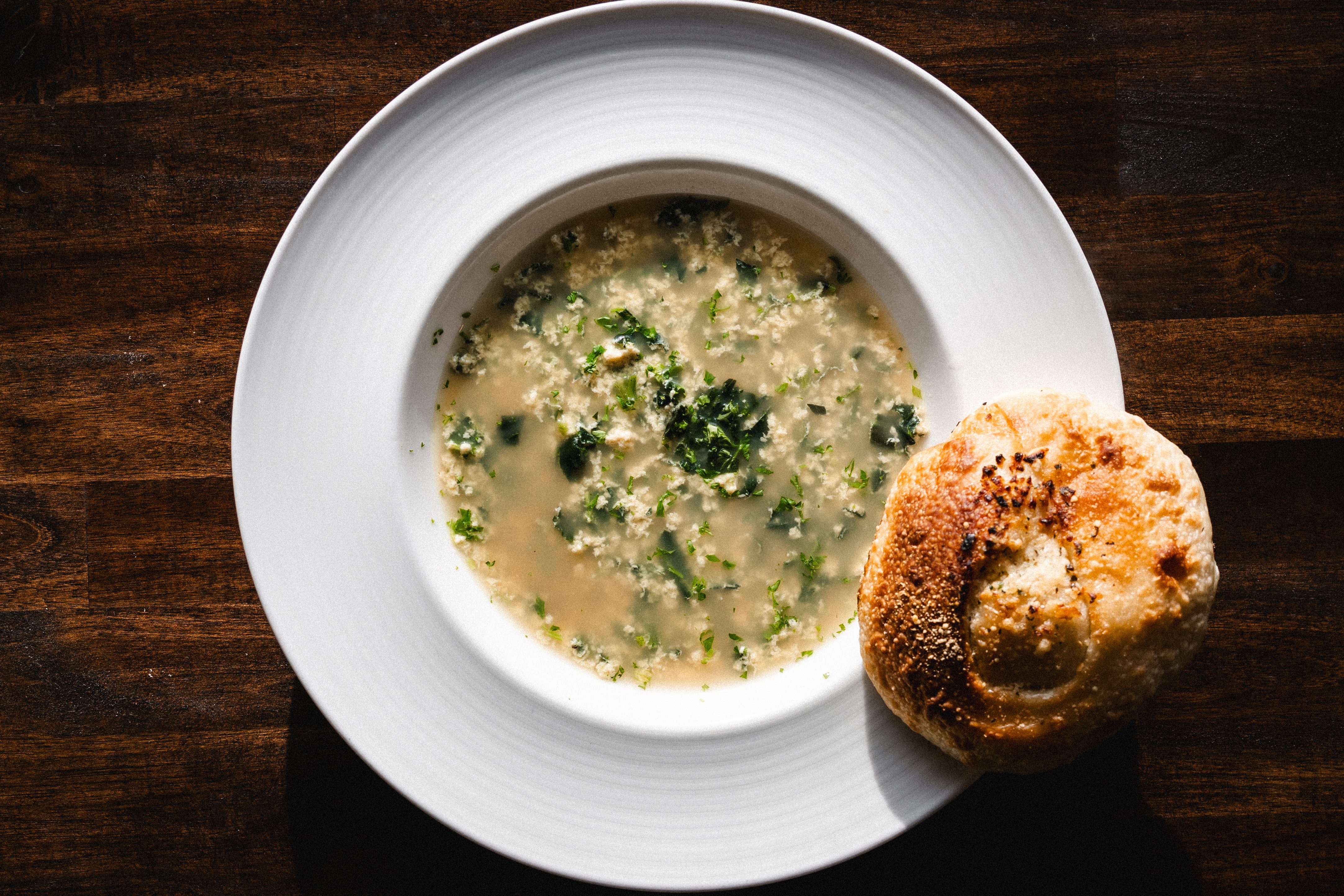 Stracciatella Soup.