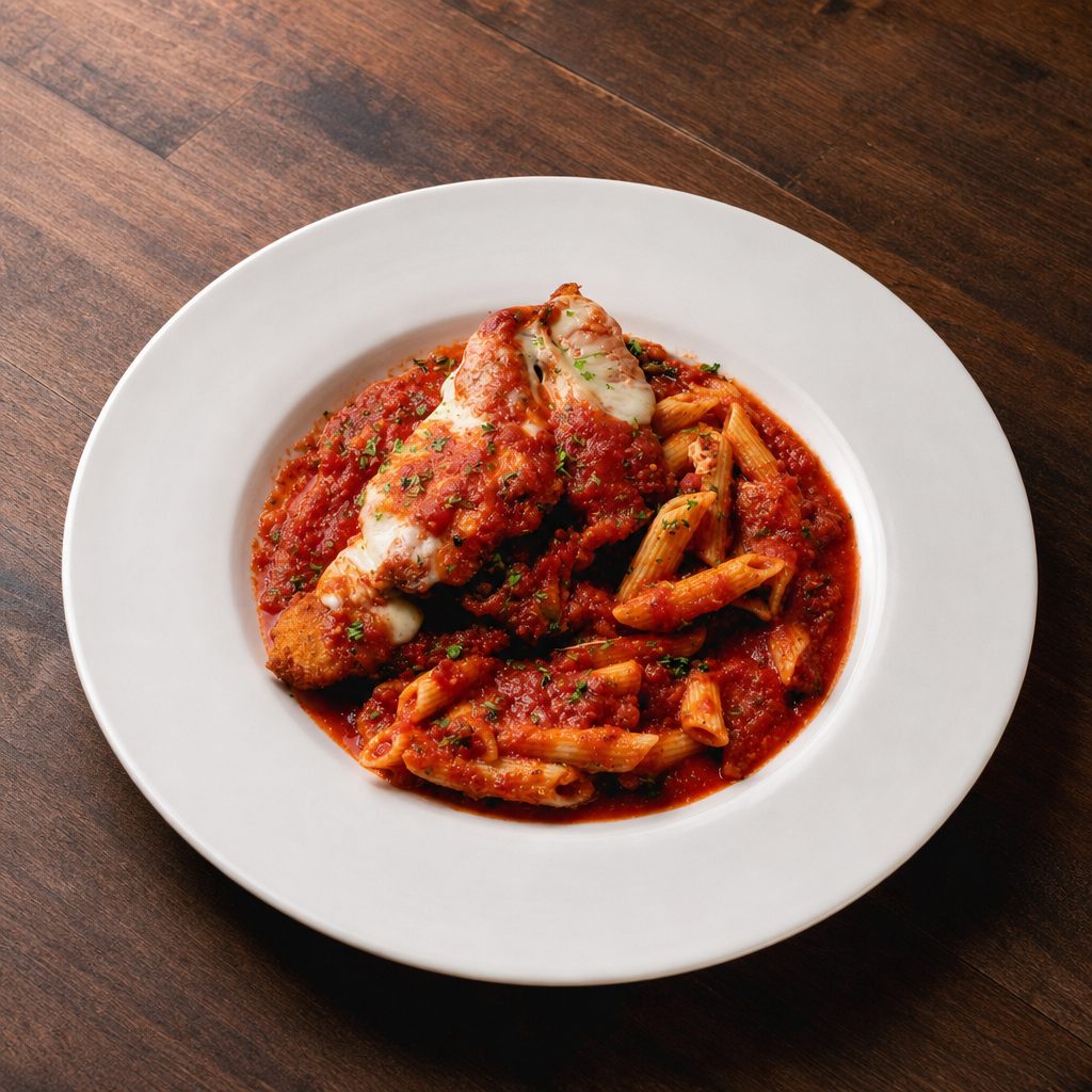 Chicken Parmigiana Entrée.