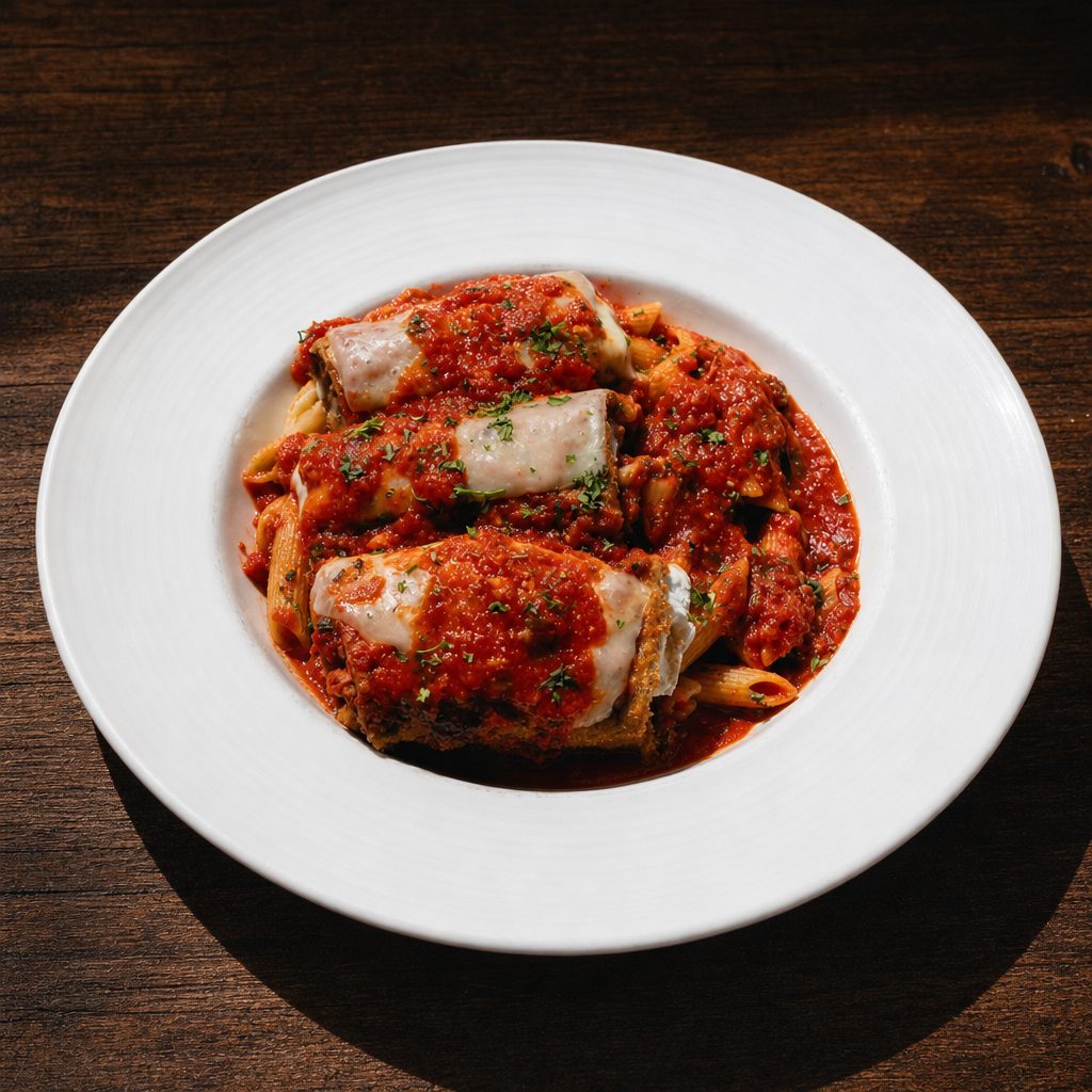 Eggplant Rollatini Entrée.