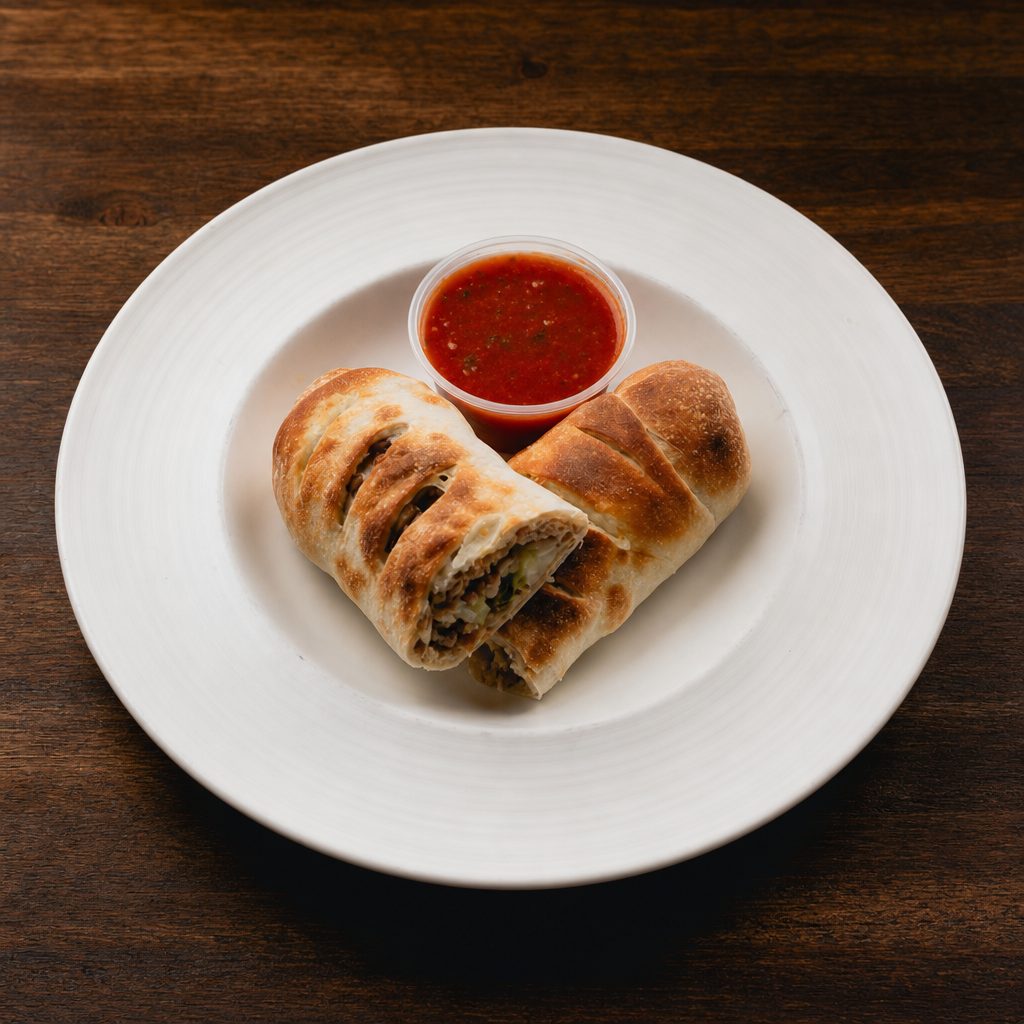 Sausage Pepper & Onion Roll.