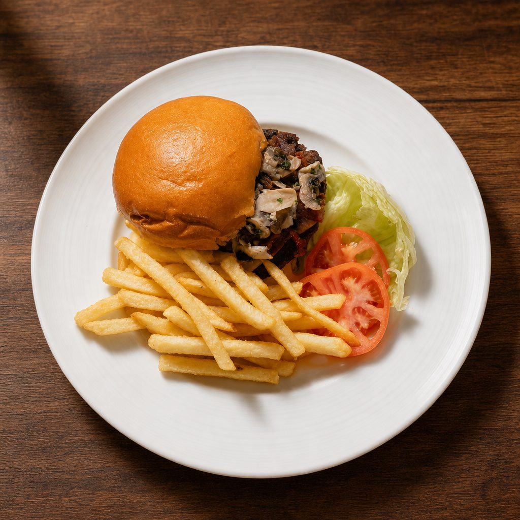 Napoli Cheeseburger Deluxe.