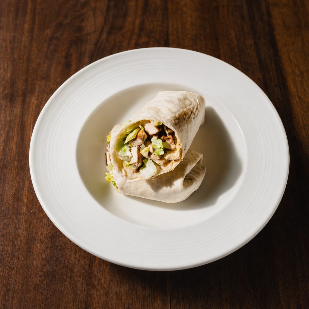 Grilled Chicken Caesar Wrap.