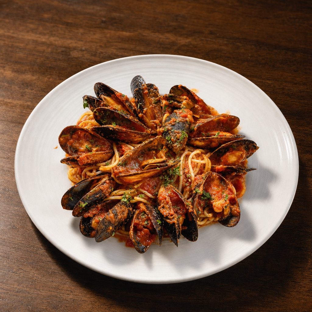 Mussels Marinara Entrée.