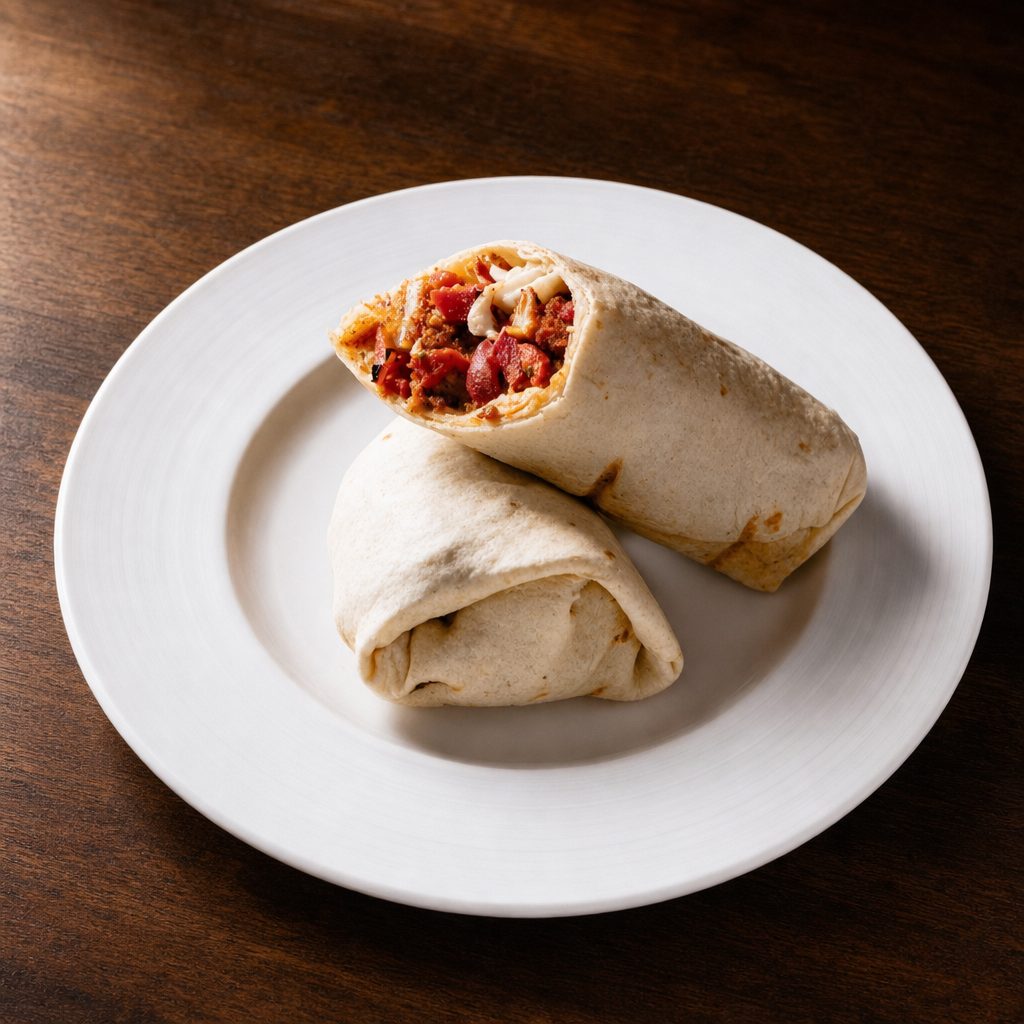 Chicken Cutlet Fresh Mozzarella & Roasted Peppers Wrap.
