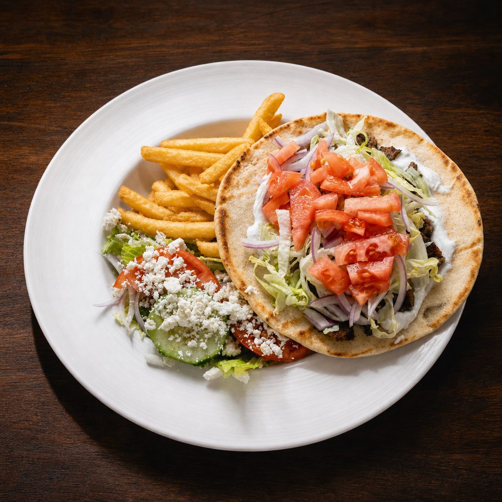 Beef Gyro Platter.