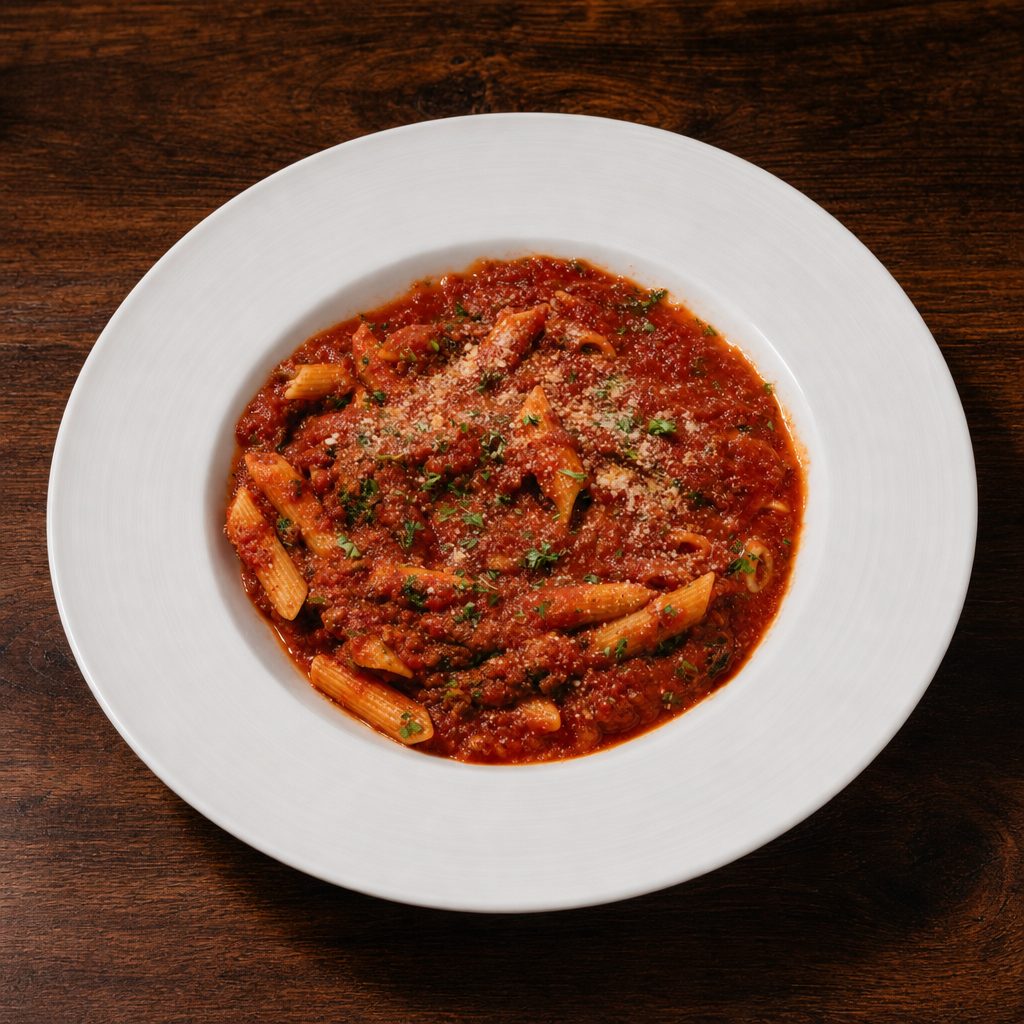 Pasta with Meat Sauce.