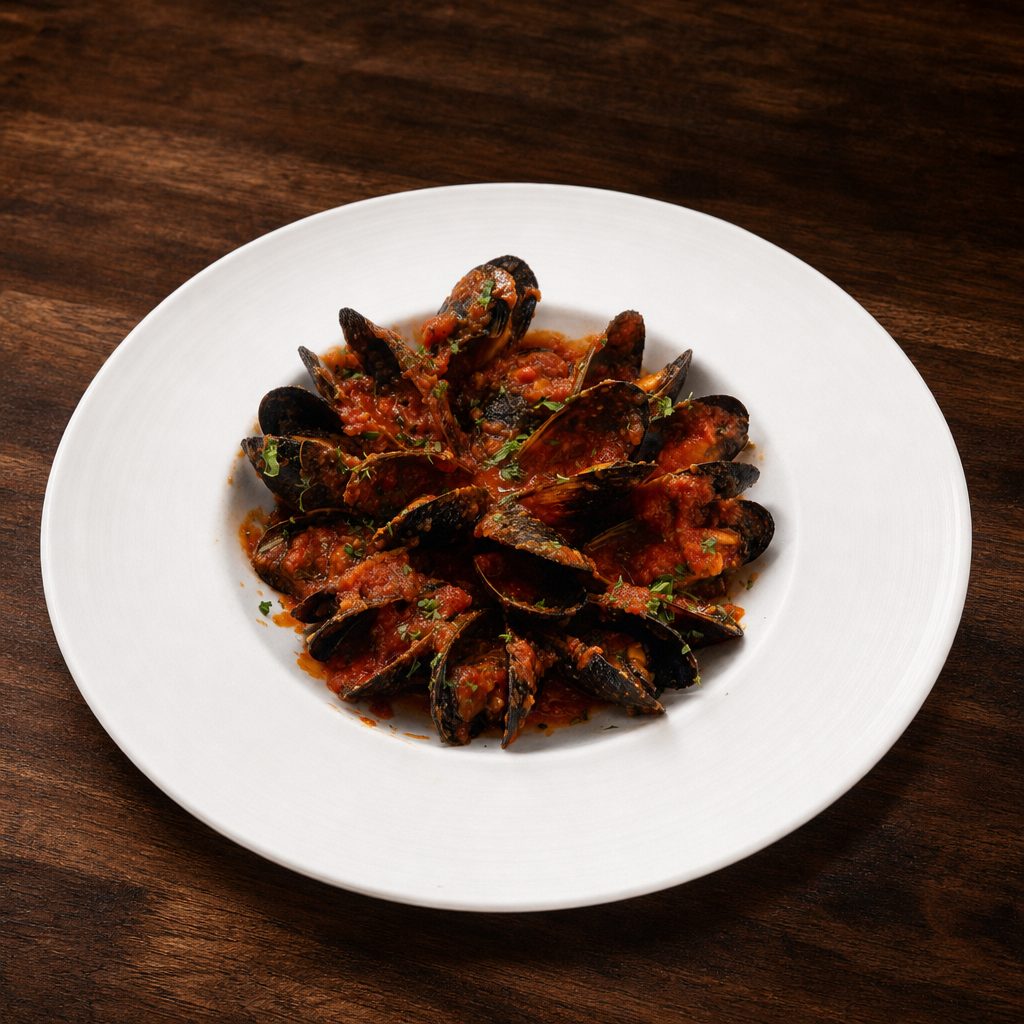 Mussels Marinara.