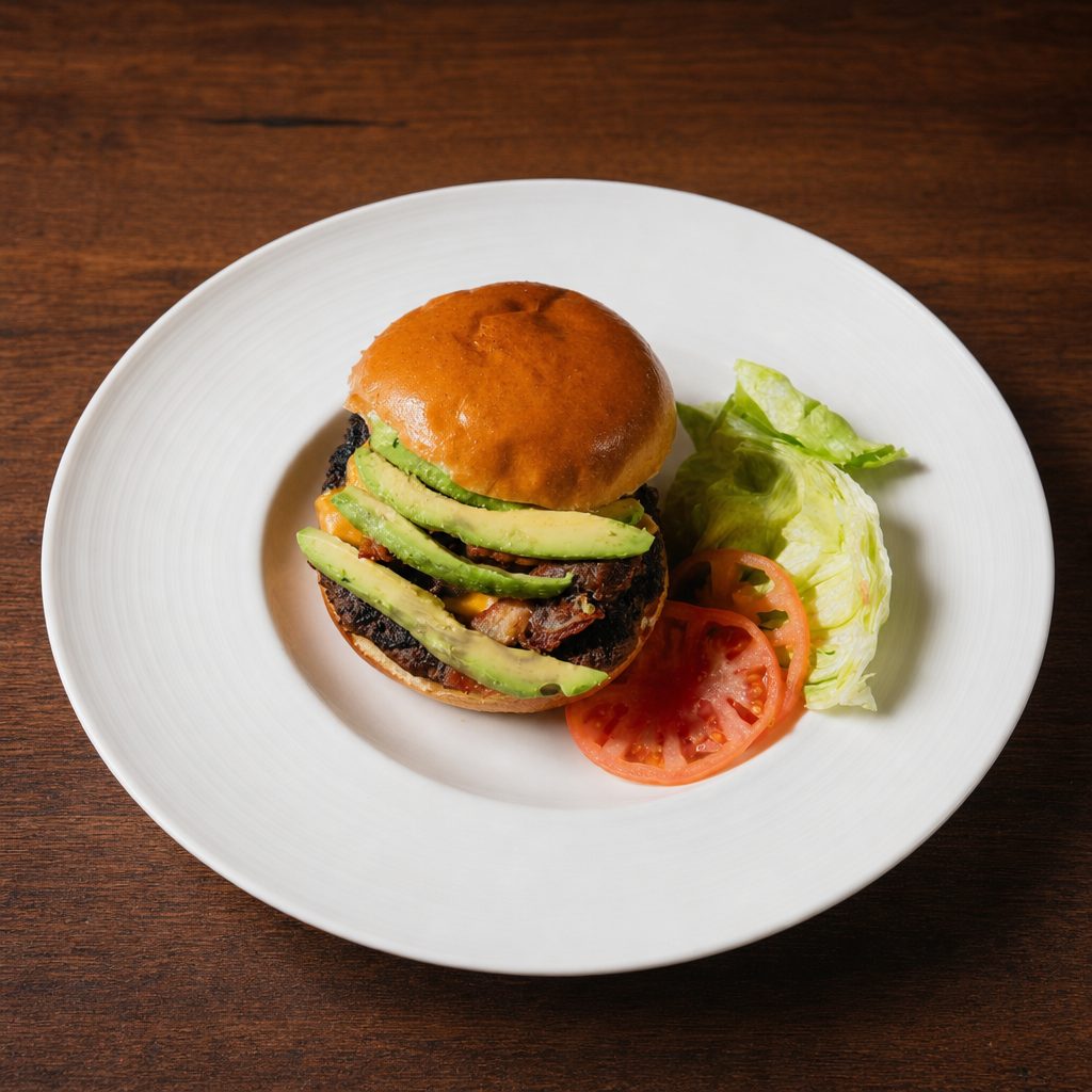 Avocado Cheeseburger.