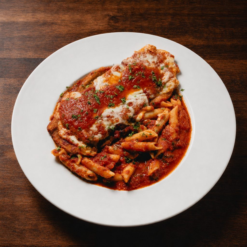 Eggplant Parmigiana Entrée.