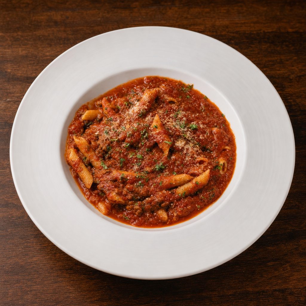 Pasta with Meat Sauce.