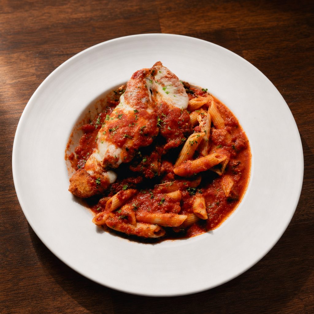 Chicken Parmigiana Entrée.