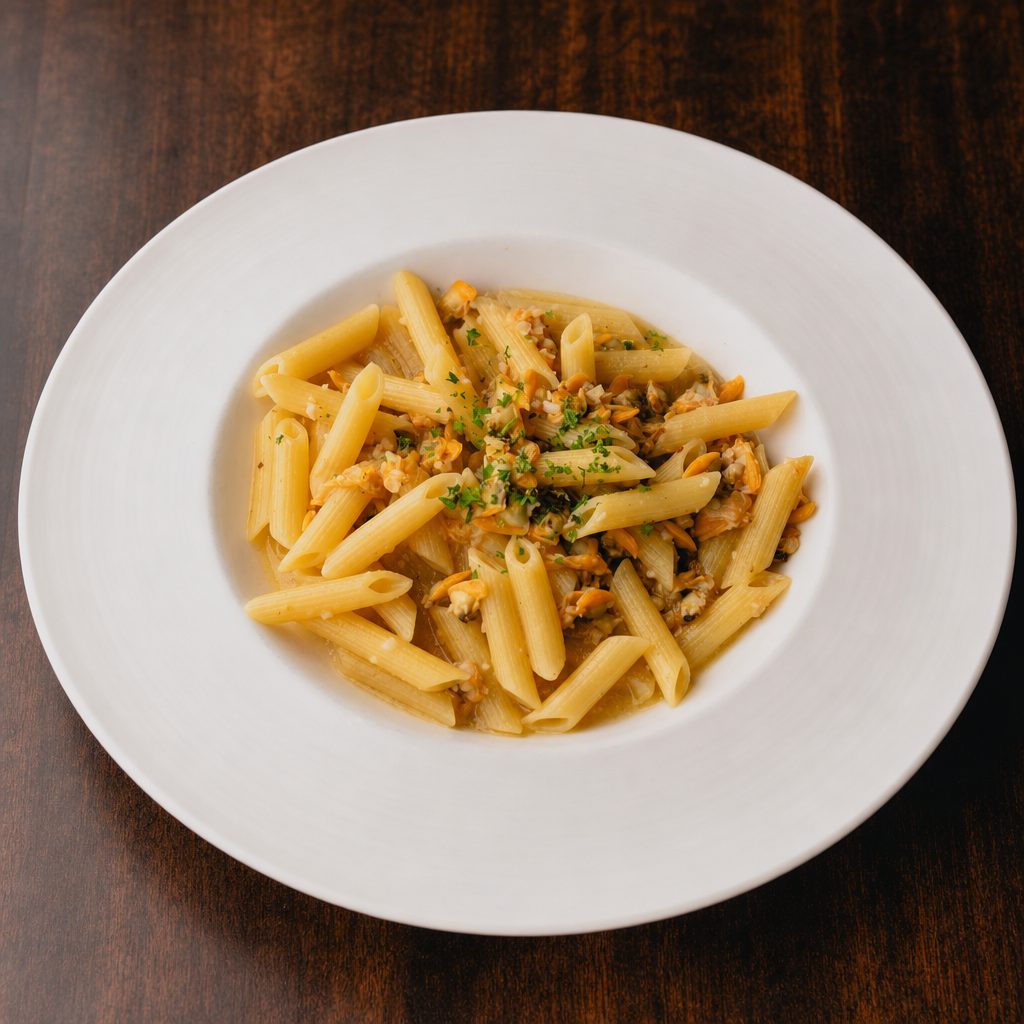 Pasta with White Clam Sauce.
