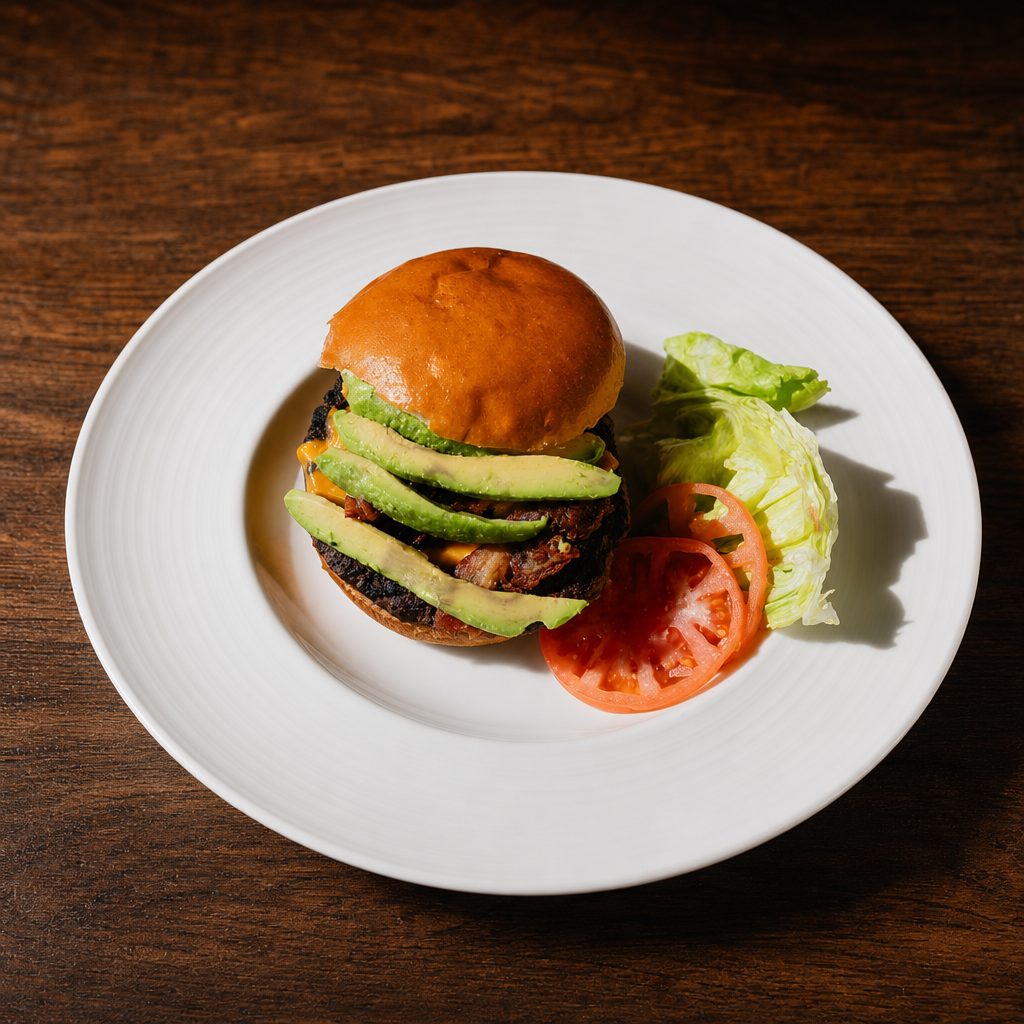 Avocado Cheeseburger.