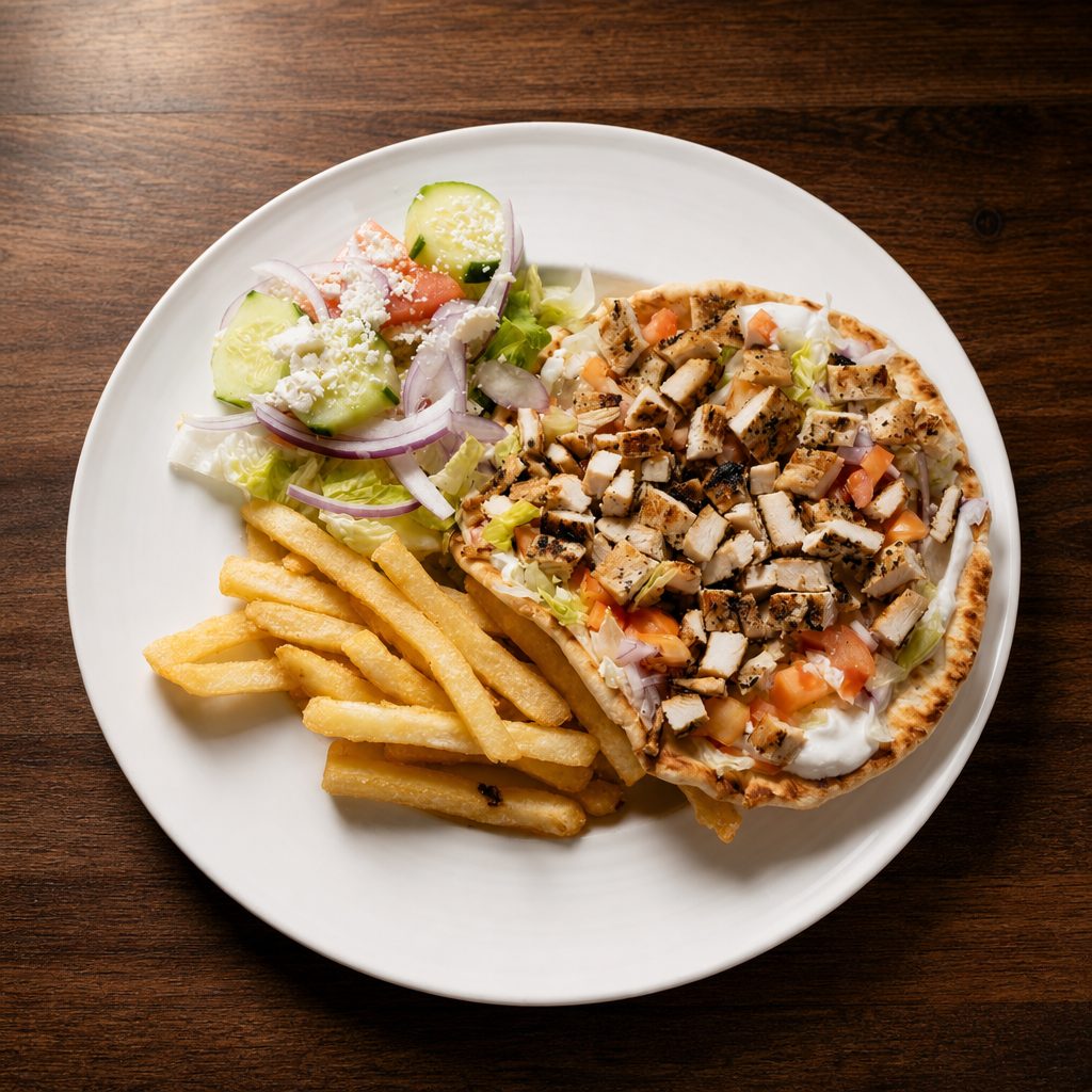 Chicken Gyro Platter.