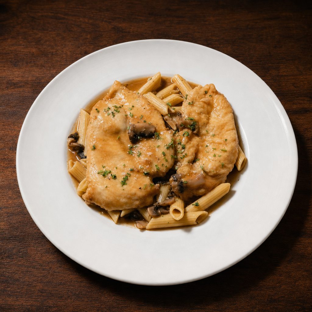 Veal Marsala Entrée.