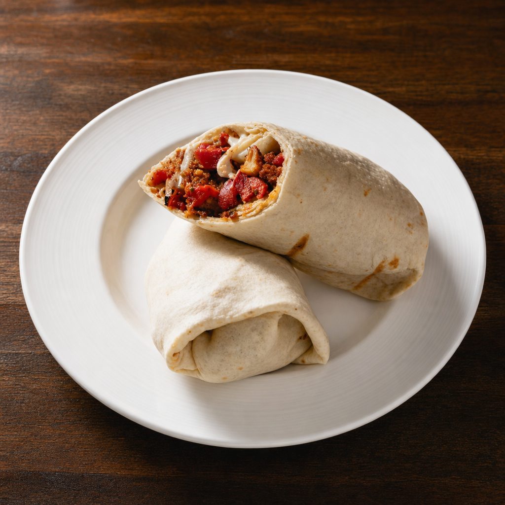 Chicken Cutlet Fresh Mozzarella & Roasted Peppers Wrap.