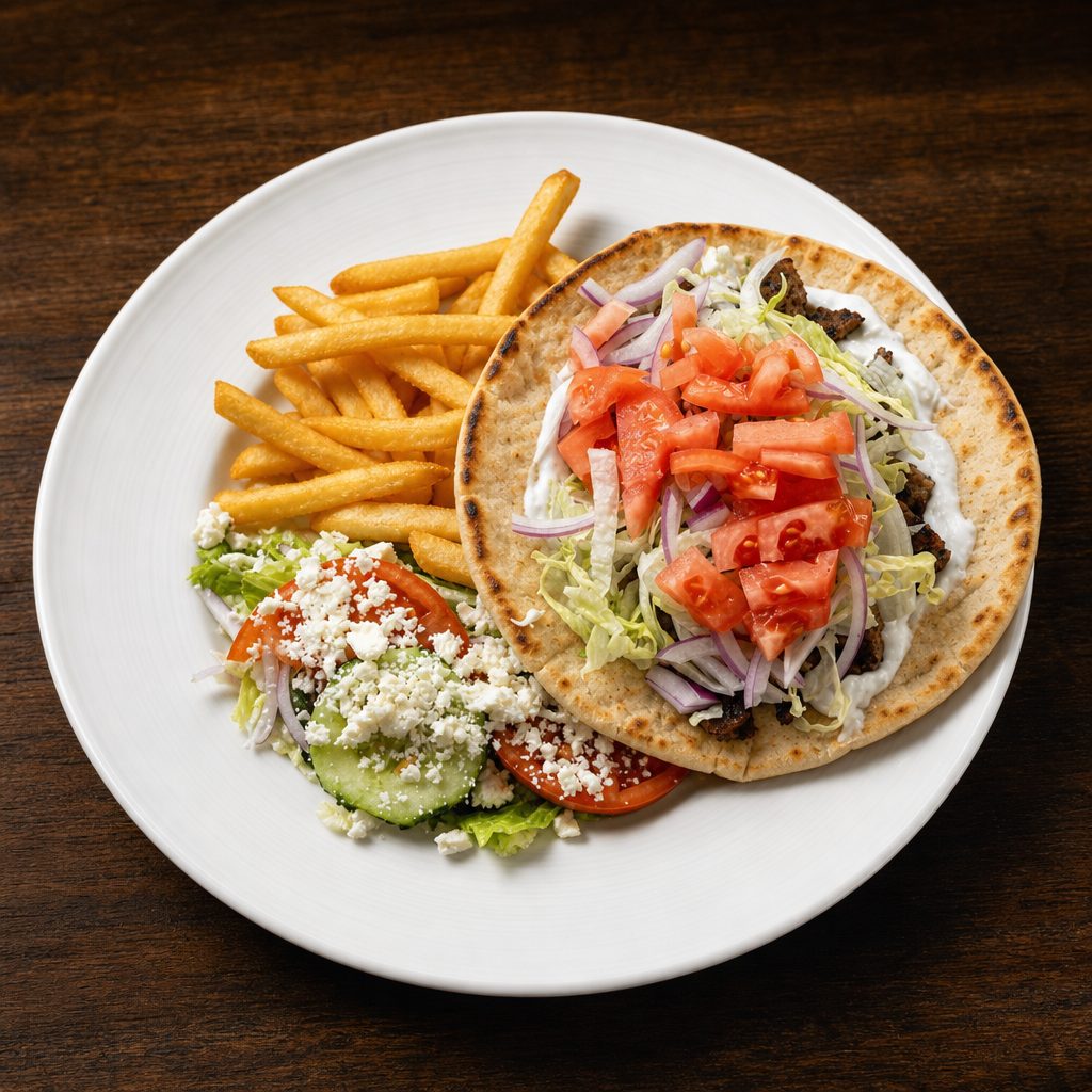 Beef Gyro Platter.