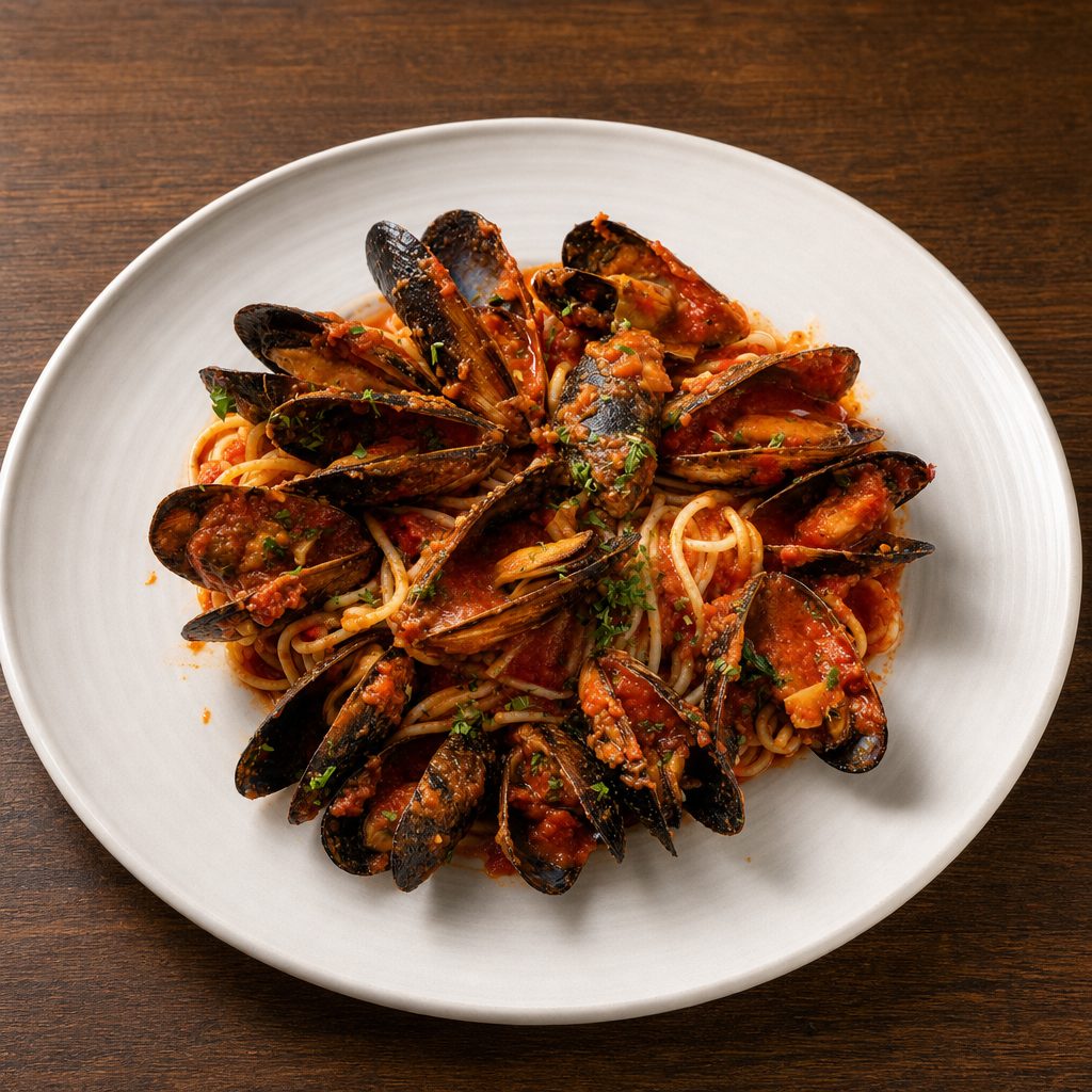 Mussels Marinara Entrée.