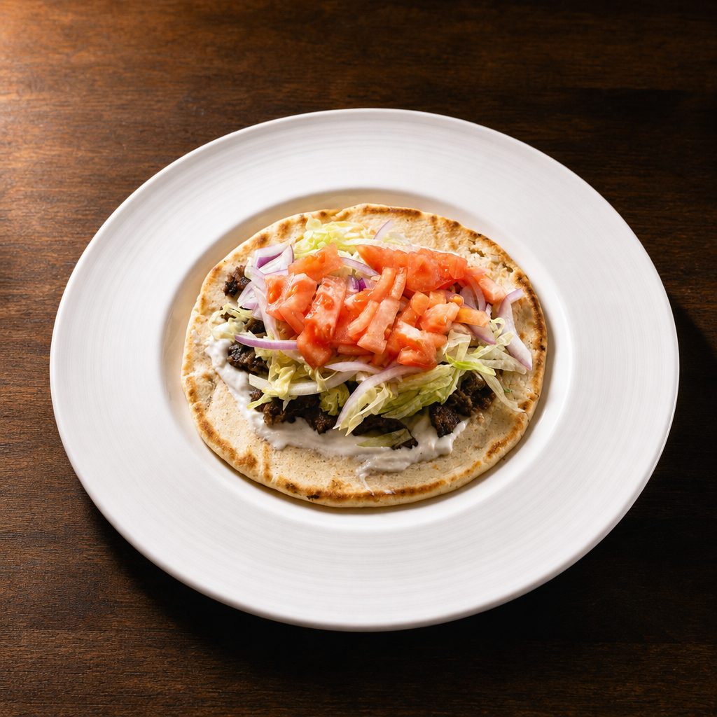 Beef Gyro Sandwich.