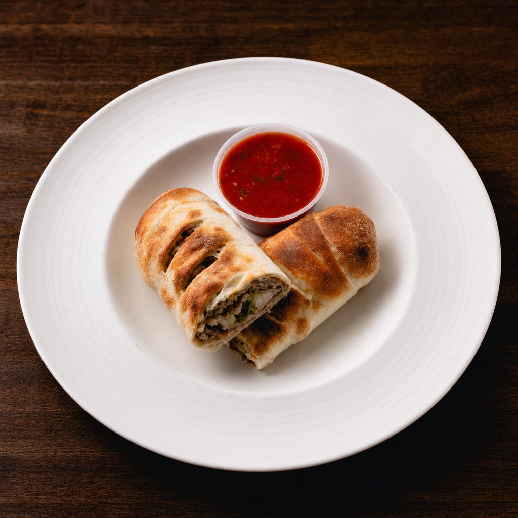 Sausage Pepper & Onion Roll.