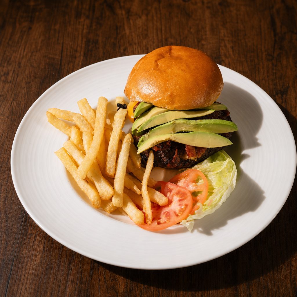 Avocado Cheeseburger Deluxe.