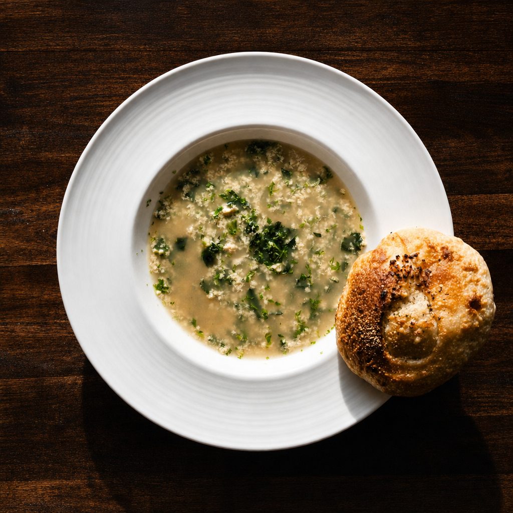 Stracciatella Soup.