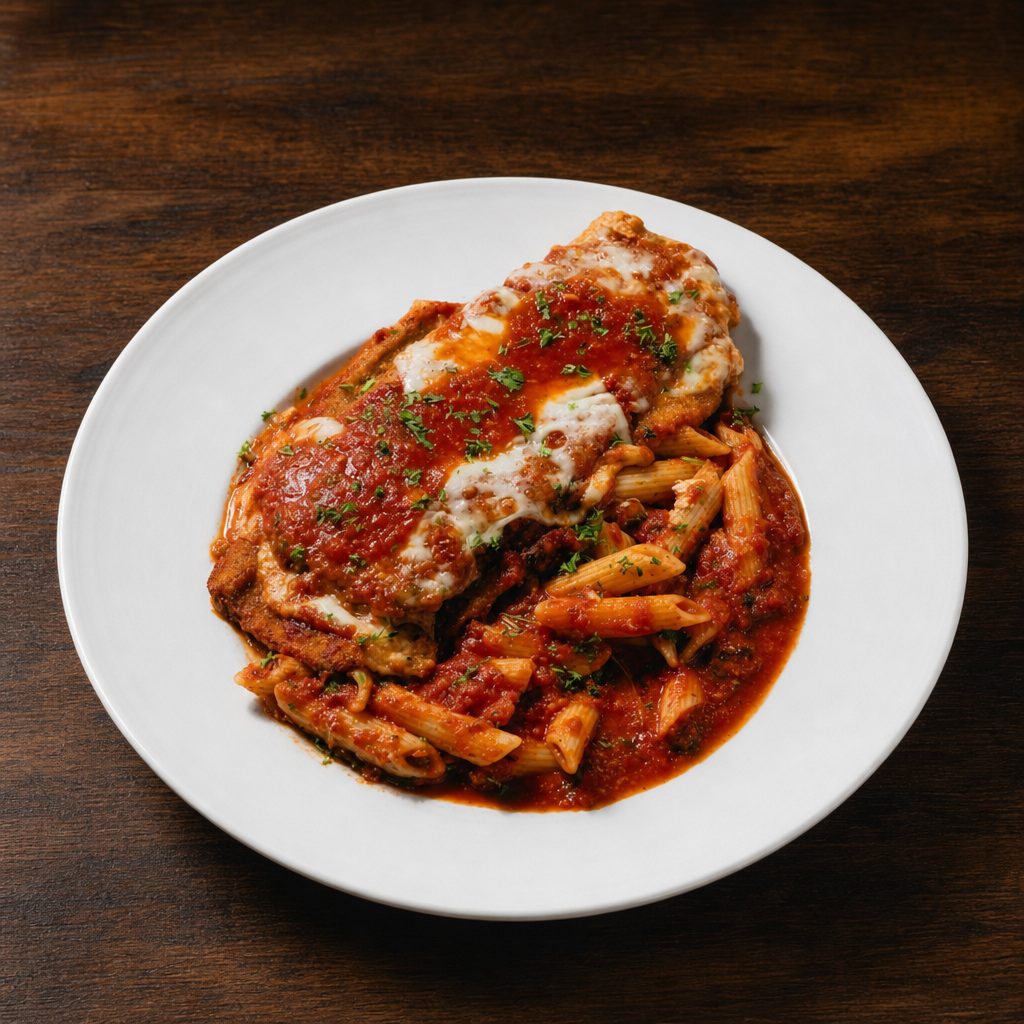 Eggplant Parmigiana Entrée.