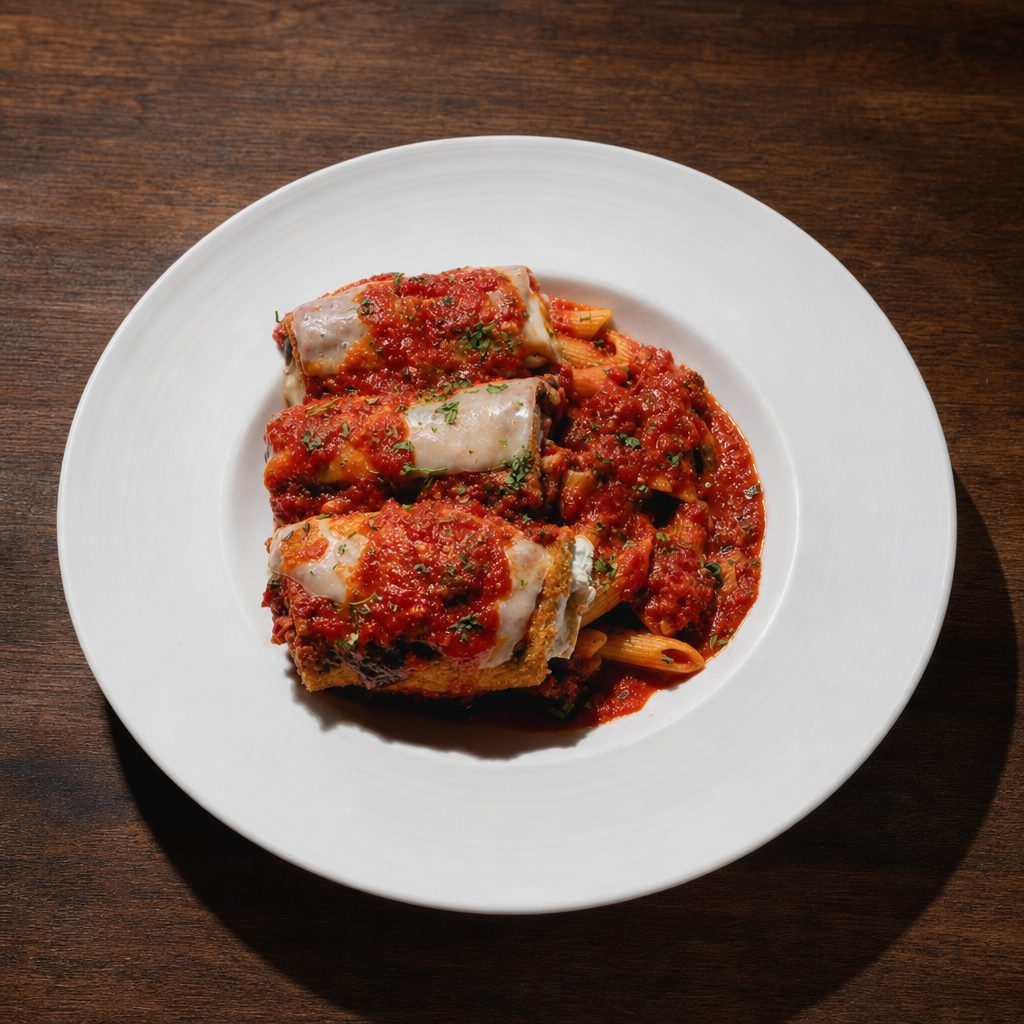 Eggplant Rollatini Entrée.